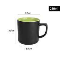 Usine noir mat porcelaine tasse tasses à boire cadeaux promotionnels peut imprimer Logo motif tasses à café en gros
