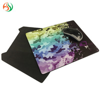 Alas Mouse Lipat Portabel 20x24cm Motif Kustom Persegi Alas Mouse Anti Selip Berbahan Karet Tahan Lama untuk Gaming PC Kantor Desktop