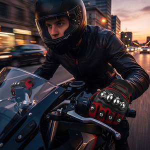 Microfiber <strong>Motorcycle</strong> Riding <strong>Gloves</strong> Windproof And Warm Full Fingers To Racing Hard Shell <strong>Touch</strong> Screen Rider <strong>Gloves</strong> - Product Image 5