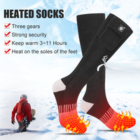 Chaussettes chauffantes sans fil à piles pour hommes et femmes, idéales pour la randonnée, le ski, la pêche et les activités de plein air en hiver
