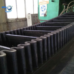 90 derece dikey yanak oluklu dalga kauçuk ayarlanabilir hız xosowell konveyör bant duvar yukarı eğimli standı - Product Image 1