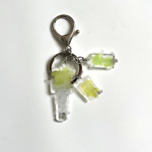 Haute qualité STRAY KIDS E N 17 Aespa Lightstick pendentif porte-clés Kpop acrylique SKZ main lampe porte-clés pour clés de voiture en plastique - Product Image 6