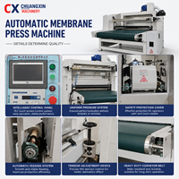 Machine de laminage UV automatique haute productivité Chuangxin avec moteur pour pressage de film protecteur PE pour portes d'armoires en MDF et contreplaqué