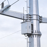 Poteau utilitaire avec fonction de transmission d'énergie et de télécommunication