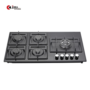 IDEA Design moderne appareil ménager en verre trempé 5 brûleurs gaz et cuisinière à induction électrique - Product Image 4