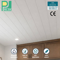 Panneaux de revêtement de plafond de salle de bain imperméables en PVC blanc