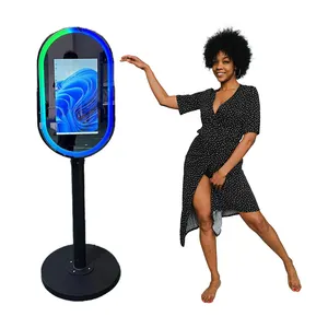 Newest Vogue Roamer Magic Mirror Photo Booth With Camera And Printer Commercial Rental Photo Booth Mirror 21.5 inch