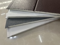 Panneau sandwich isolant en métal gaufré couleur unie, imperméable, ignifuge, en acier galvanisé, pour bardage mural de villa préfabriquée