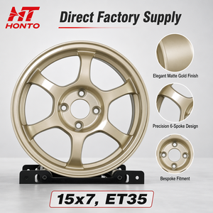 <span class=keywords><strong>ล้อ</strong></span>แม็กซ์รถยนต์สีเทาขนาด 14 <span class=keywords><strong>15</strong></span> 16 นิ้ว 4x100 4x114.3 แบบกำหนดเอง 7J ขอบลึก 6 ก้าน สำหรับรถยนต์นั่งส่วนบุคคล <span class=keywords><strong>ล้อ</strong></span>อัลลอยด์ Honda Civic VW Golf JDM - Product Image 2