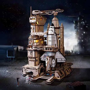 Robotime Rokr artigianato in legno meccanico LKA02 <span class=keywords><strong>Space</strong></span> Shuttle fai da te giocattoli in miniatura 3D Puzzle in legno - Product Image 1