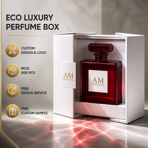 Caja de Perfume Ecológica de Lujo, Empaque de Cartón Rígido, Logotipo Personalizado, Estampado en Caliente, Forro de Satén, Caja de Regalo para Cosméticos - Product Image 1