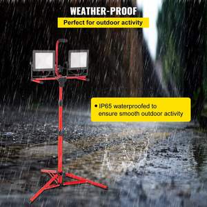 DB Venta al por mayor Luz DE TRABAJO LED de doble cabezal de 20000 lúmenes con soporte de trípode plegable ajustable de 27,6 "-68,1" Función brillante - Product Image 3