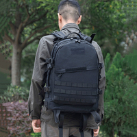 Sac à dos tactique imperméable 40L en polyester Molle pour l'escalade en plein air, le camping, la montagne, la chasse, la randonnée, les voyages