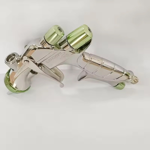 <span class=keywords><strong>Pistolet</strong></span> de pulvérisation professionnel Anests Iwatas LS-400 HVLP à alimentation par pression en aluminium, portée de pulvérisation efficace de 180-250 mm pour - Product Image 2