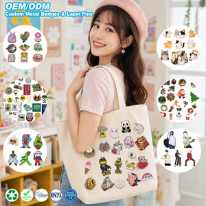 เข็มกลัดเคลือบแข็งลายการ์ตูนสั<span class=keywords><strong>ต</strong></span>ว์น่ารักแบบกำหนดเอง ชุ<span class=keywords><strong>ด</strong></span>เข็มกลัดโลหะรูปยูนิคอร์น <span class=keywords><strong>แพนด้า</strong></span> แมว อาหาร สายรุ้ง สำหรับ<span class=keywords><strong>ต</strong></span>ิดเสื้อผ้าและกระเป๋าเป้ - Product Image 1