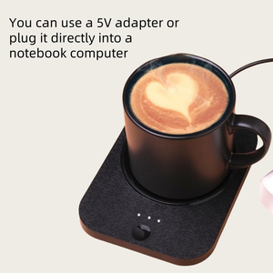 Calentador de Tazas Eléctrico Inteligente Inalámbrico, Taza de Café Autocalentable USB, Calentador de Tazas con Cargador Inalámbrico - Product Image 2
