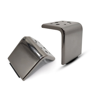 Pata de Mueble Wansheng de 10 cm, Soporte Metálico Color Gris Metálico para Sofá, Mesa de Centro, Mueble de TV, Accesorio de Ferretería - Product Image 1