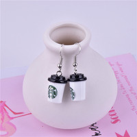 Breloques alimentaires simulées, tasse à café avec crochet, pendentif 3D pour bijoux, boucles d'oreilles, collier, matériel DIY, accessoires pour maison de poupée