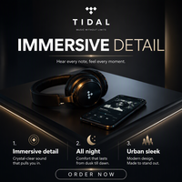 Compte Musique Premium Tidal, 1 an, HiFi Plus, 12 mois
