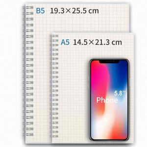 A5 Custom Thick Cover <b>Square</b> Grid Spiral Hardcover Organizer/Planner Gift Daily Business <b>Notebook</b> - Product Image 4