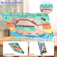 Pour iPad Gen 6 7 8 9 10 étui pour enfants, antichoc, rotation à 360 degrés, housses et étuis en silicone pour tablette pour iPad 9 10 génération