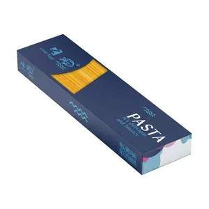 กล่องกระดาษ <span class=keywords><strong>Bucatini</strong></span>/ปาเก็ตตี้,กล่องกระดาษด้านล่างล็อคอัตโนมัติพร้อมหน้าต่างตัดพิมพ์ลายแห้งแบบกำหนดเองได้ - Product Image 1