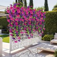 Bunga Sutra Simulasi Eucalyptus Morning Glory untuk Dekorasi Rumah, Pernikahan, Hiasan Dinding, Rotan, Halaman Luar Ruangan