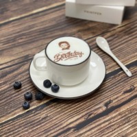 Nouvelle imprimante à jet d'encre alimentaire portable LLRH, stylo XP600, tête d'impression portable, machine automatique pour aliments, café, gâteaux, pâtisseries, macarons