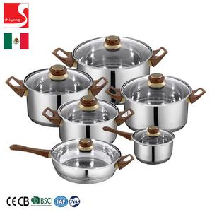 SY-Kitchenware Juego <span class=keywords><strong>de</strong></span> utensilios <span class=keywords><strong>de</strong></span> Cocina <span class=keywords><strong>de</strong></span> Inducción <span class=keywords><strong>de</strong></span> acero inoxidable Utensilios Combo Cocina Juego <span class=keywords><strong>de</strong></span> ollas y sartenes <span class=keywords><strong>México</strong></span> - Product Image 3