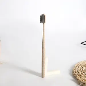 Cheap Biodegradable Eco Hotel Wheat Straw Toothbrush