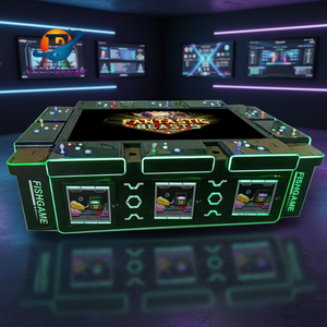 Machine de <span class=keywords><strong>jeu</strong></span> vidéo <span class=keywords><strong>d</strong></span>'arcade de type table de pêche Zombie Awaken 10 joueurs 86 pouces, construction en métal, acrylique et plastique, version anglaise, produit phare - Product Image 1