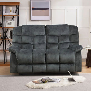 Juego de Sofás Modernos Tapizados Dwoo de 4 Piezas, Reclinables Manualmente, para Sala de Estar, Hotel, Salón, Cómodo Juego de Sofá Cama - Product Image 3
