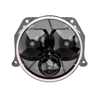 Projecteur de voiture à lumière bleue avec 3 lentilles laser et système de refroidissement à double ventilateur 12V