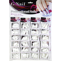 G. G. Faux ongles, 24 paquets de nouveaux style de manucure, couleur naturelle, forme spéciale