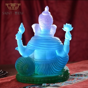 รูปปั้นพระ<span class=keywords><strong>พิฆเนศ</strong></span>ทำจากคริสตัลแฮนด์เมดรูปปั้นพระ<span class=keywords><strong>พิฆเนศ</strong></span>รูปช้างแบบฮินดูหรูหรา - Product Image 4