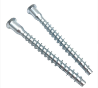 Sekrup Konfirmat Lubang Dangkal Hex Socket Countersunk, Sekrup Self-Tapping Berlapis Seng untuk Kabinet & Pekerjaan Kayu