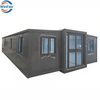 Villa conteneur de luxe préfabriquée et extensible WinFair en panneaux sandwich de 40 pieds pour unité d'habitation secondaire en Colombie