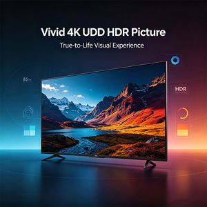 Téléviseur intelligent 4K UHD HDTV WIFI 85 pouces sans cadre LED <span class=keywords><strong>LCD</strong></span> <span class=keywords><strong>QLED</strong></span> pour Android Google, utilisation hôtelière en Afrique et au Moyen-Orient - Product Image 2