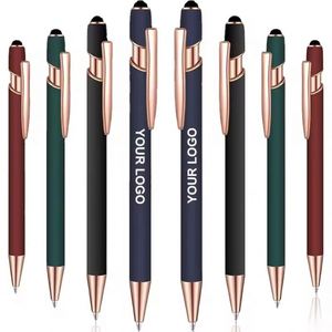Professional Custom Stylus Soft Ball <b>Pen</b> With Luxury Rose <b>Gold</b> Logo Metal Ballpoint 2 in 1 Soft Screen <b>Pens</b> - Product Image 6