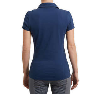 POLO de manga corta para montar a caballo para mujer, azul - Product Image 5
