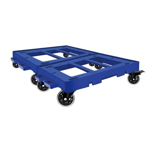 Blue Four-<b>Wheel</b> <b>Plastic</b> Movable Platform Cart Industrial Use 1200x800 mm - Product Image 2