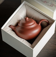 Pot à thé en céramique pour la maison, coffret cadeau, pot en argile violette brute, théière classique