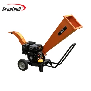 6.5HP Gasoline 4 Stroke Wood Machine Waste Leaf Branch Chipper Shredder Tree Chipper Branch Chipper Industrial Wood Chipper