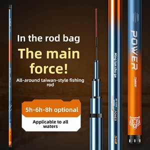Caña de Pescar Ultraligera de Alto Contenido de Carbono 5H28; Caña de Feeder Estilo Taiwanés Ultra Dura 8H19; para Carpa, Plata <span class=keywords><strong>y</strong></span> Cabeza Grande - Product Image 2