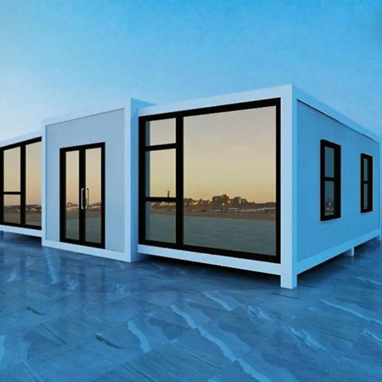 Fashionable Modular light steel prefabricated prefab luxury wooden villa house