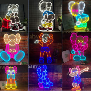 Nouveau néon lumière signe marque à la mode POP rue lumière lumineuse Patch bande lumineuse en forme de <span class=keywords><strong>Punk</strong></span> LOGO décoration personnalisée - Product Image 2