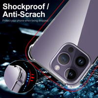Nouvelle coque TPU antichoc en silicone transparente pour iPhone 16 Pro Max 15 14 plus 13 12 mini case
