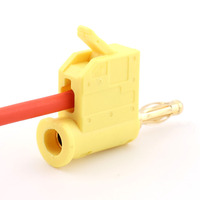 Connecteurs de haut-parleur, fiches banane, plaqué or, cuivre, fiche 4 mm, 32A 250V, jaune, Kuishen