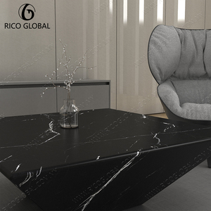 <b>Black</b> Marble <b>Coffee</b> <b>Table</b> Modern <b>Square</b> Center/Side <b>Table</b> Natural Stone Living Room Furniture Customized - Product Image 2