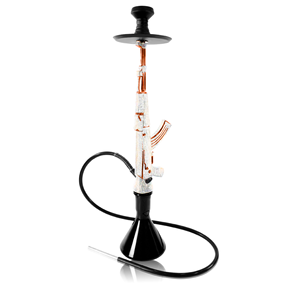 Jiaxin Factory Wholesale Hot Sale Diamond Hookah AK47 <b>Gun</b> Shape Hookah Set Large Size Resin Shisha - Product Image 3